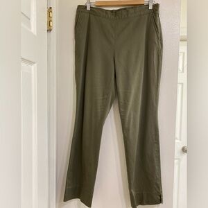Ralph Lauren Olive Straight Ankle Pants size 10 Old Money Classic Capsule